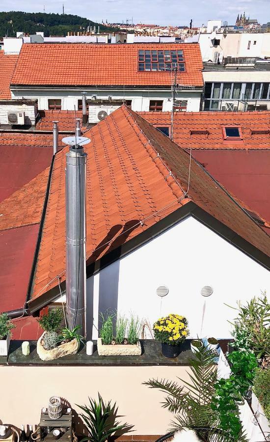 Duplex With Quite Terrace On Wenceslas Sq. Prague Luaran gambar